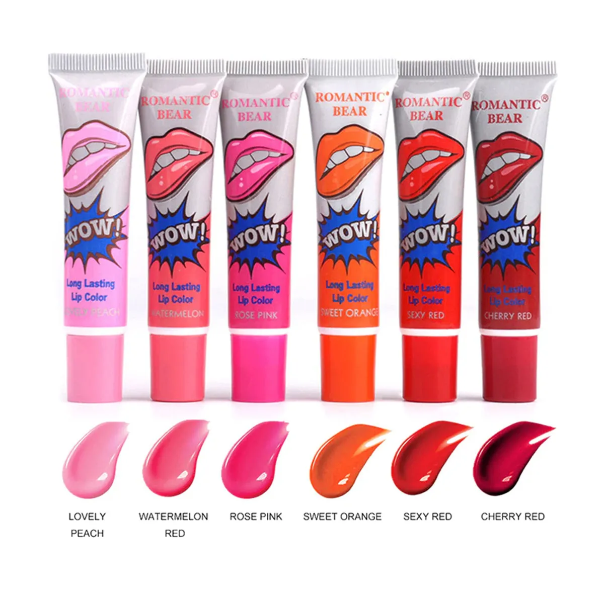 3Pcs Exfoliating Liquid Waterproof Long Lasting Moisturizing Matte Lip Gloss