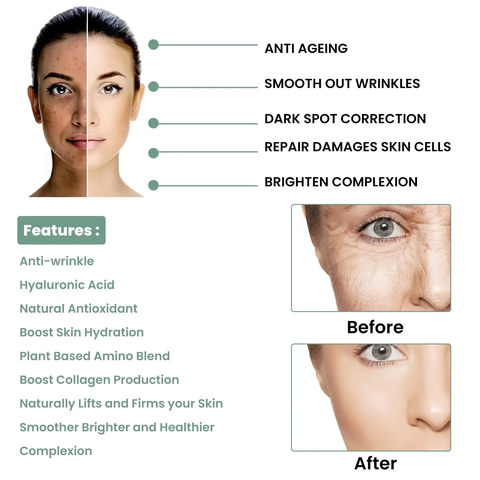 Advanced Deep Anti Wrinkle Whitening Serum