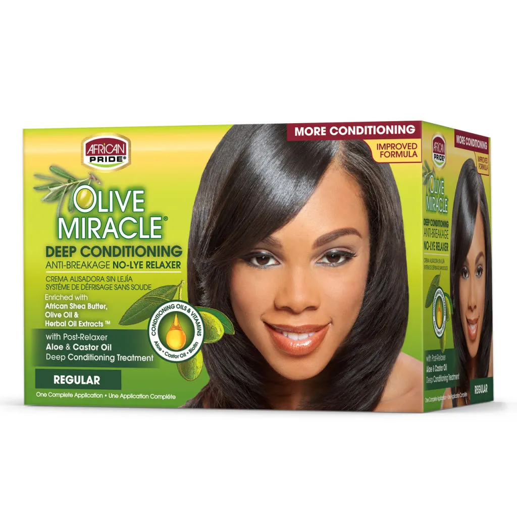 African Pride Olive Miracle Deep Conditioning Relaxer No Lye