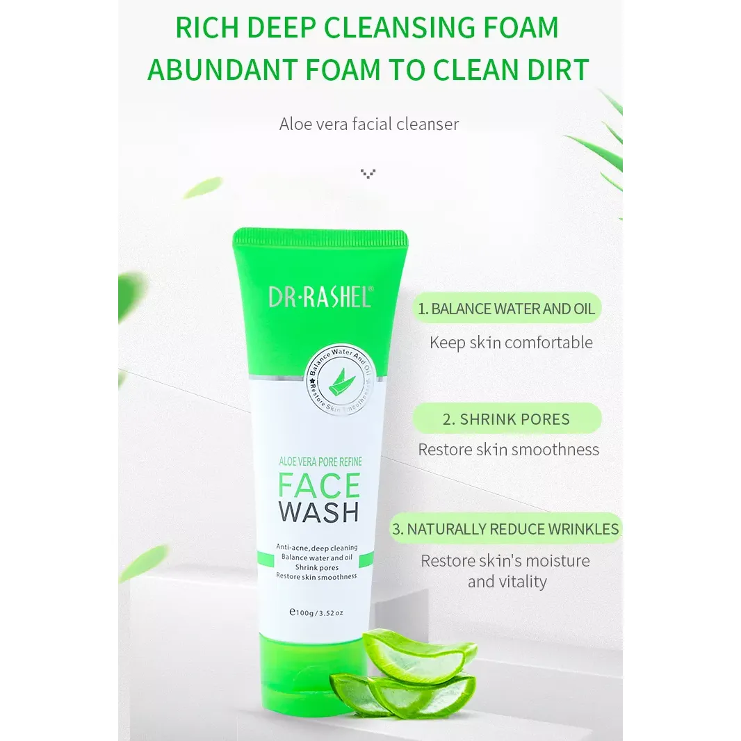 Combo - Dr. Rashel Aloe Vera Face Wash, Gel, Cream & Mask