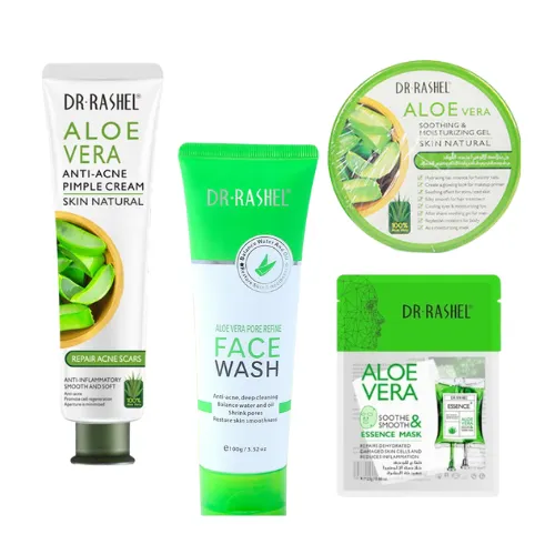 Combo - Dr. Rashel Aloe Vera Face Wash, Gel, Cream & Mask