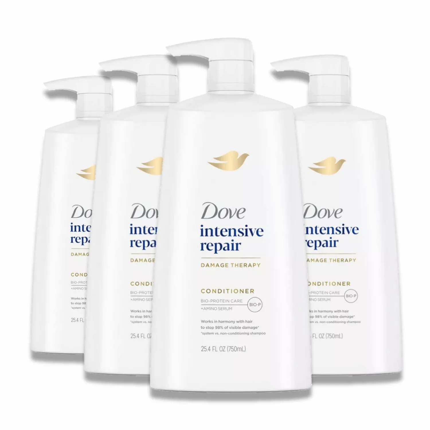 Dove - Beauty Intensive Repair Conditioner for Damaged Hair - 25.4 Oz - 4 Pack