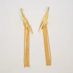 Elegant Long Tassel Dangler Earring