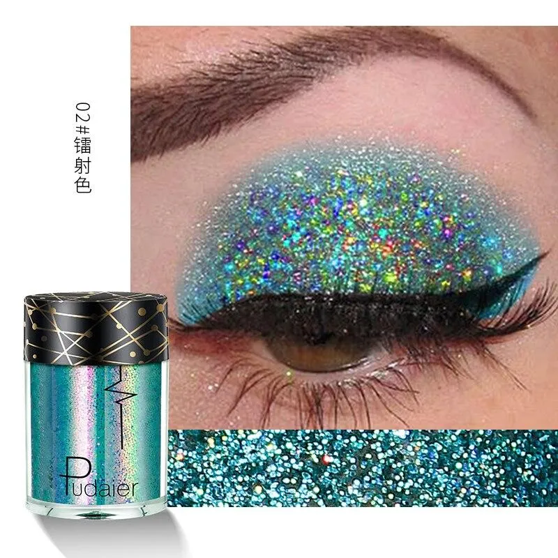 Mermaid Sequins Glitters 3D Holographic Eye Skin Hair Highlighter Makeup