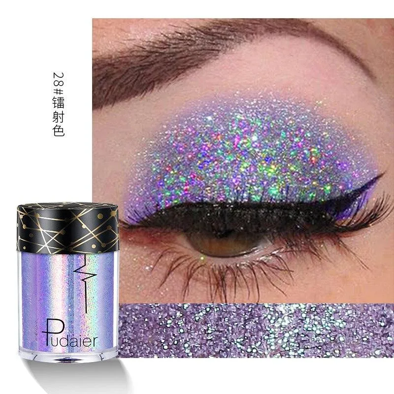 Mermaid Sequins Glitters 3D Holographic Eye Skin Hair Highlighter Makeup