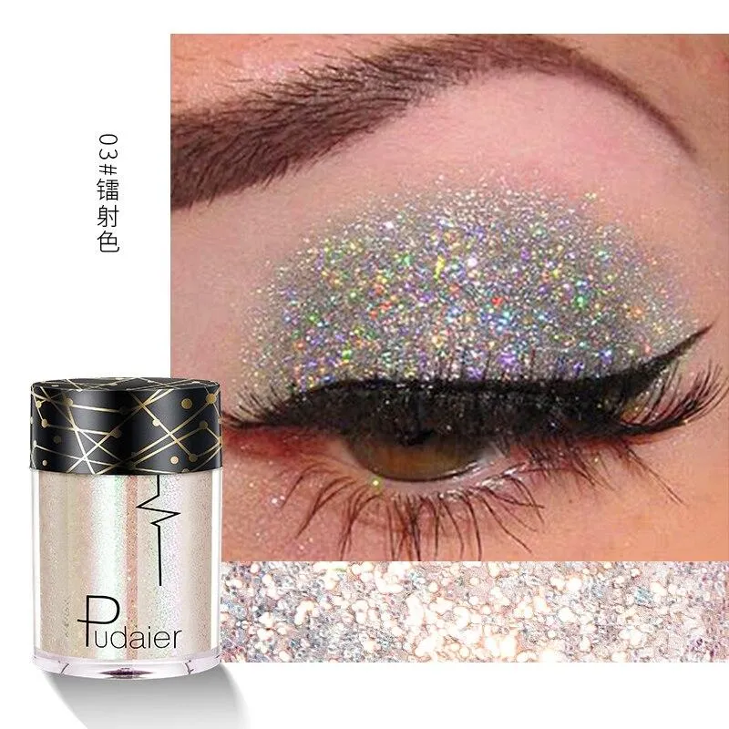 Mermaid Sequins Glitters 3D Holographic Eye Skin Hair Highlighter Makeup