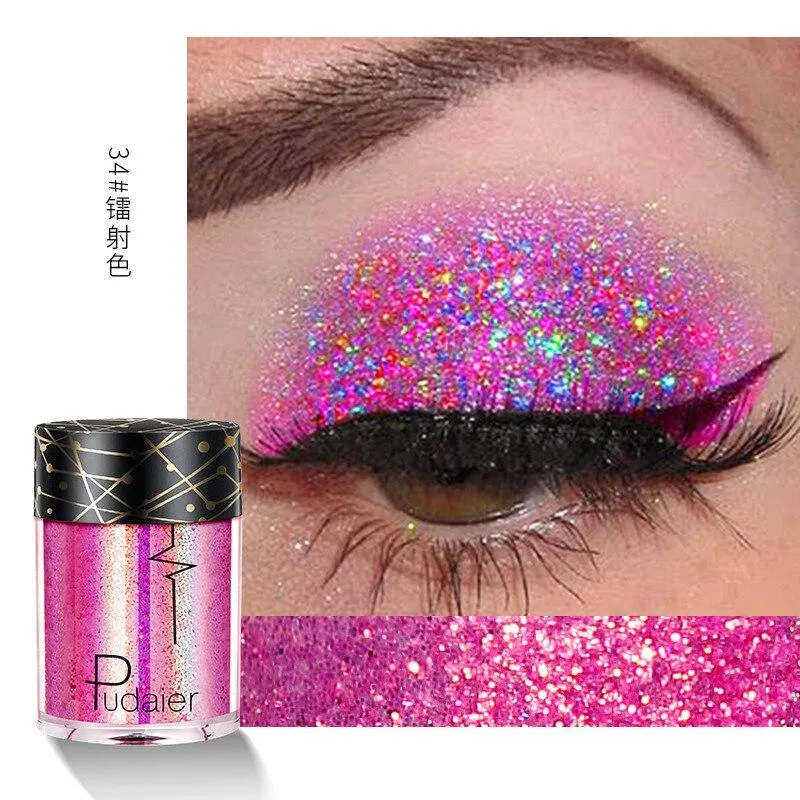 Mermaid Sequins Glitters 3D Holographic Eye Skin Hair Highlighter Makeup