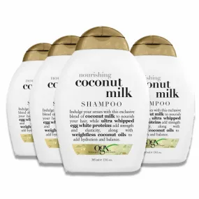 OGX Nourishing   Coconut Milk Shampoo 13 Oz Each - 4 Pack